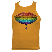 Load image into Gallery viewer, Rainbow: Lips #2 Men&#39;s Fitted Sports Vest
