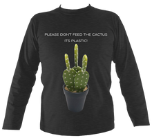 Load image into Gallery viewer, Don&#39;t Feed the Cactus #2 | Long Sleeve T-shirt (11 cols)
