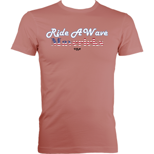 Ride a Wave: Mavericks | Men's Fitted Tee in Lighter Colours
