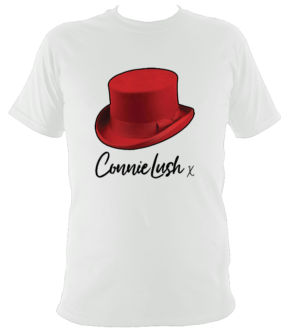 No.7: Ms Connie's Red Top Hat & Autograph (White T-shirt)
