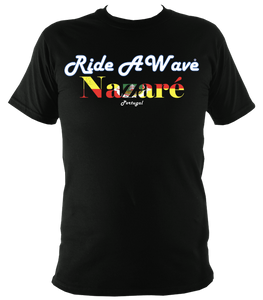 Ride a Wave: Nazare | Black Unisex Top