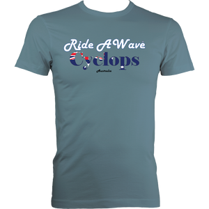 Ride a Wave: Cyclops | Men's Fitted Tee in Lighter Colours