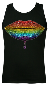 Rainbow: Lips #2 Men's Athletic Vest