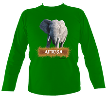 Load image into Gallery viewer, Wildlife Designs: Elephant Long Sleeve T-shirt
