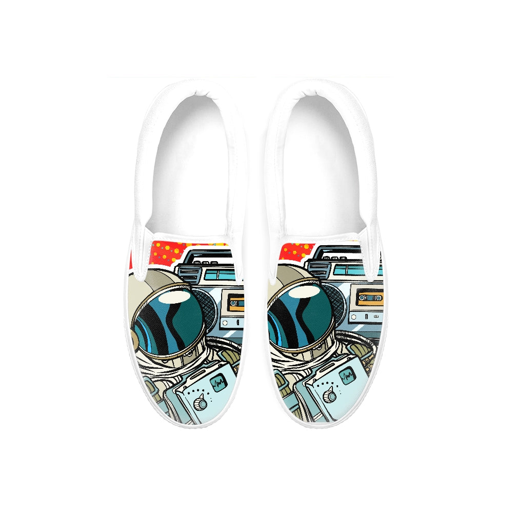 Astronaut with Boombox Slip On Shoe